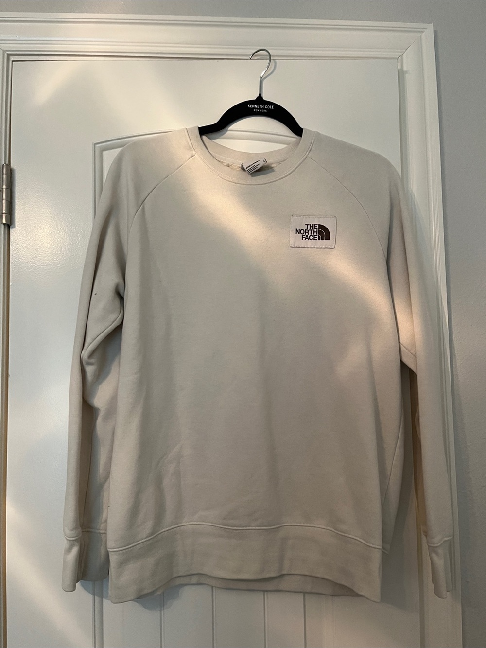 The North Face Crewneck Sweatshirt — Light Cream